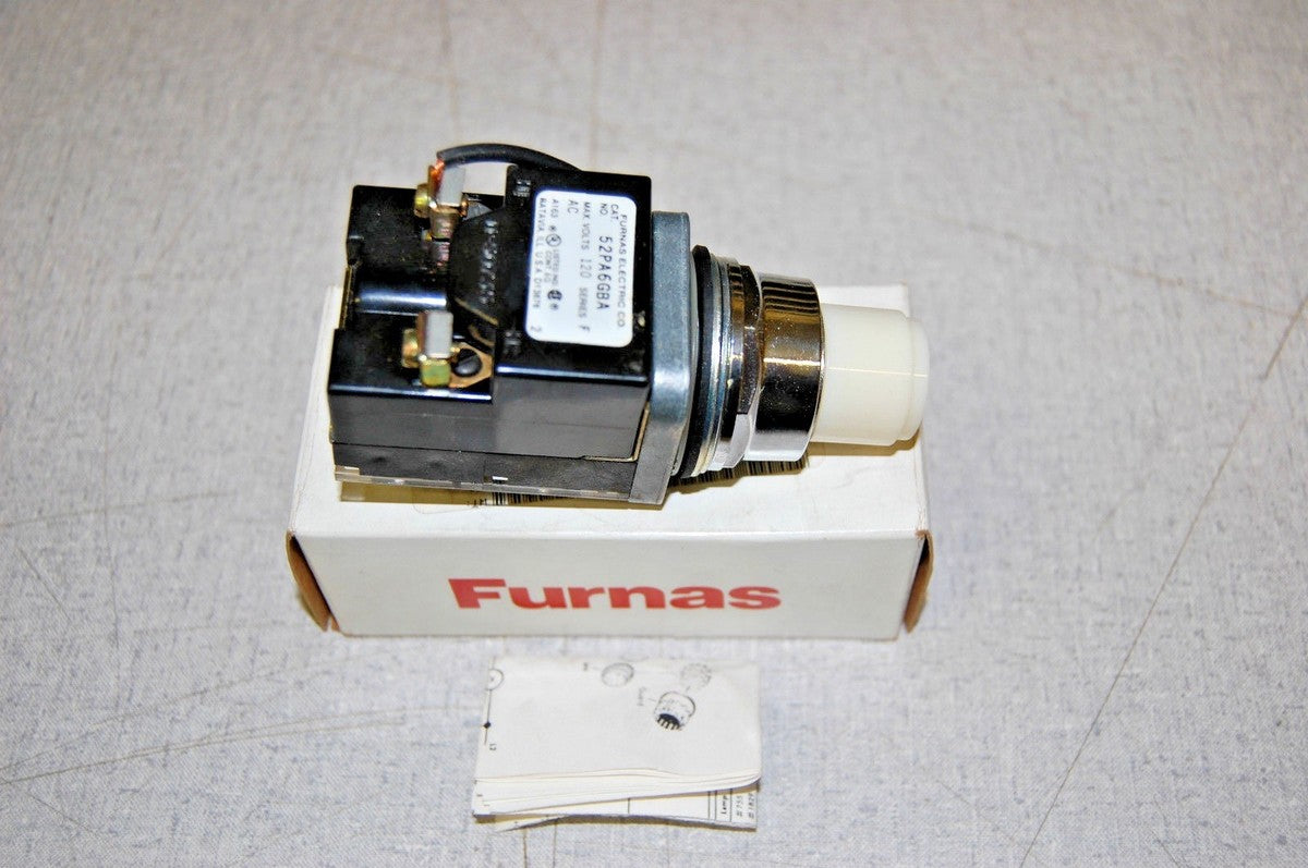 Furnas 52PA6GBA 120VAC Oil Tight Pilot Light Transformer (White)