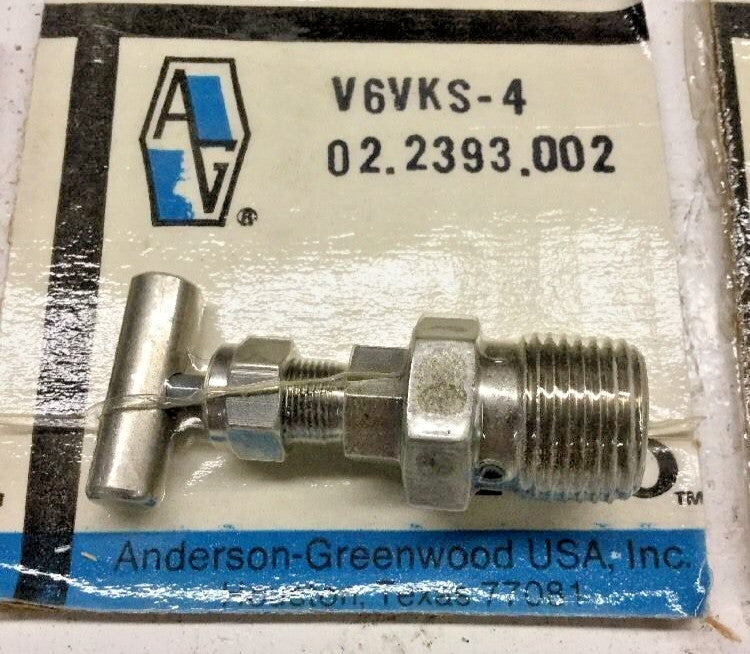 Anderson Greenwood V6VKS-4 V6 Bleeder Valve 1/2" NPT Stainless Steel