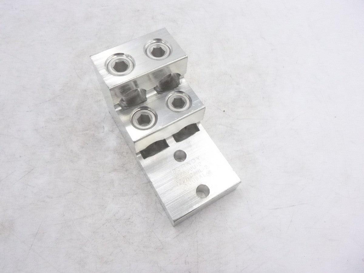 Burndy K22A36U-2 2 Hole 600KCMIL-2 4 Conductor Tin Plated Terminal Lug