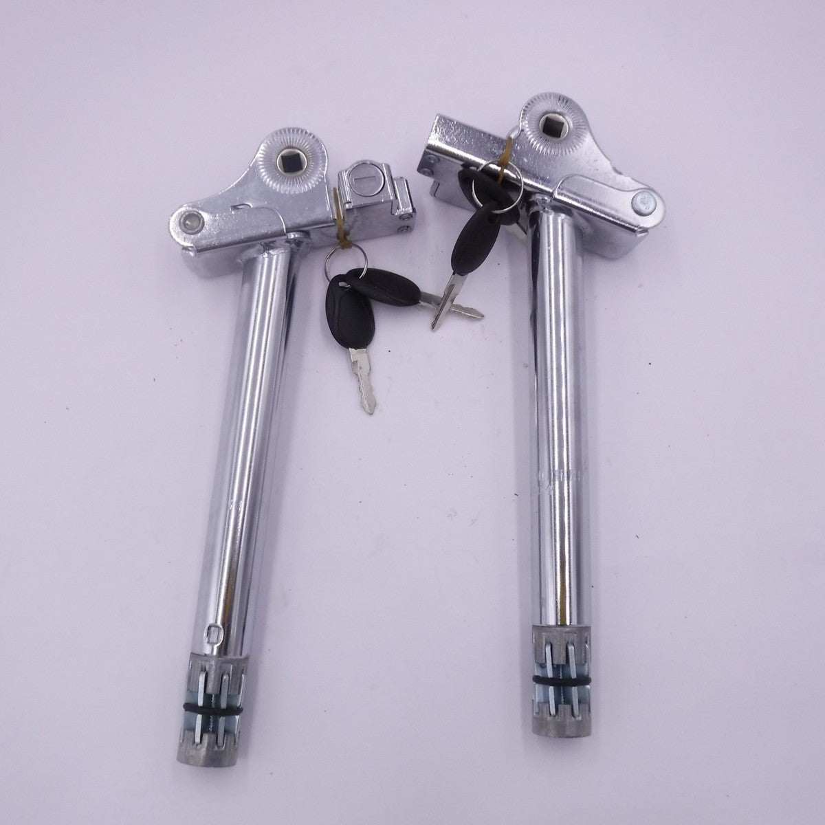 2 Pack Integrated Lock Bicycle Seat Post 24.5mm W/2 Keys
