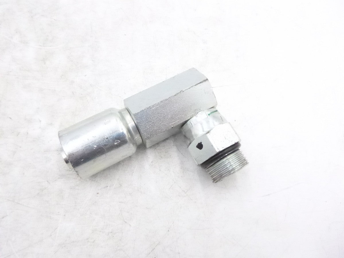 Parker 10L43-12-10 Crimp Style Hydraulic Hose Fitting 90° Elbow 3/4" x 3/4"