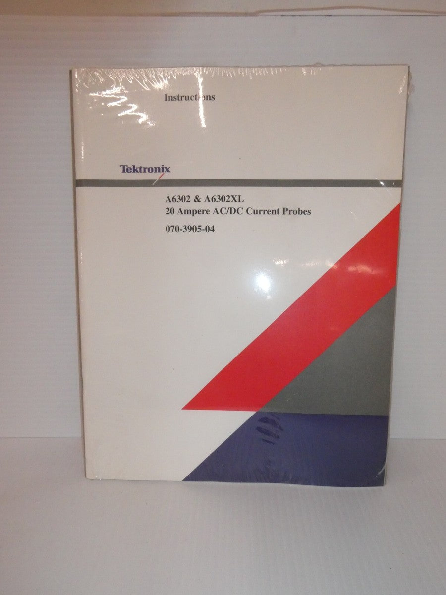 Tektronix A6302 & A6302XL 20A  AC/DC Current Probes Instruction Manual (Sealed)