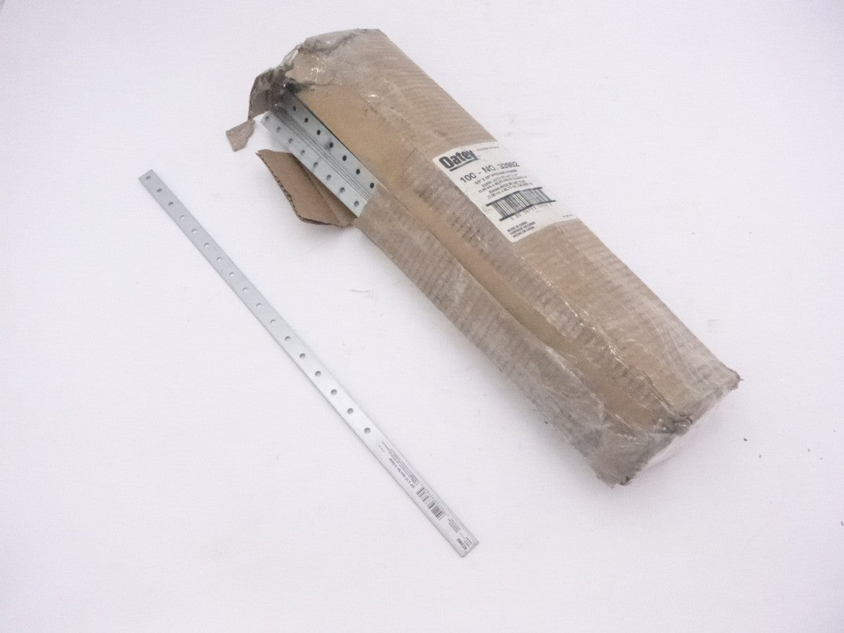 100 Pack Oatey 5/8" x 18" Hyco Bar Multi Purpose 14 Gauge Galvanized Steel