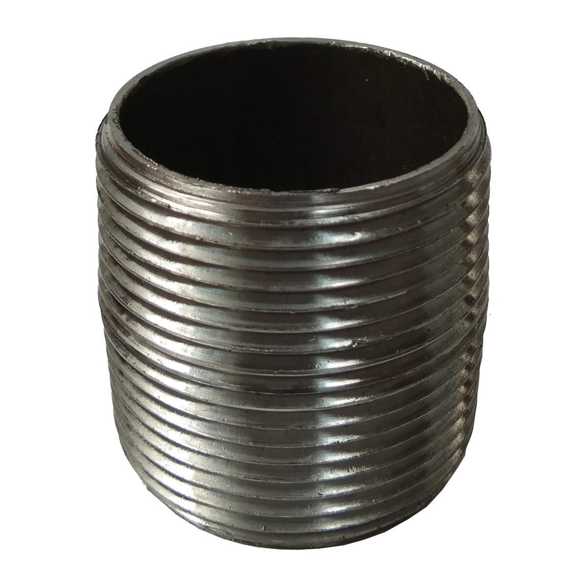 PIPE NIPPLE 2-1/2" Schedule 40 x CLOSE NPT Thread Both End A53 Welded, Black