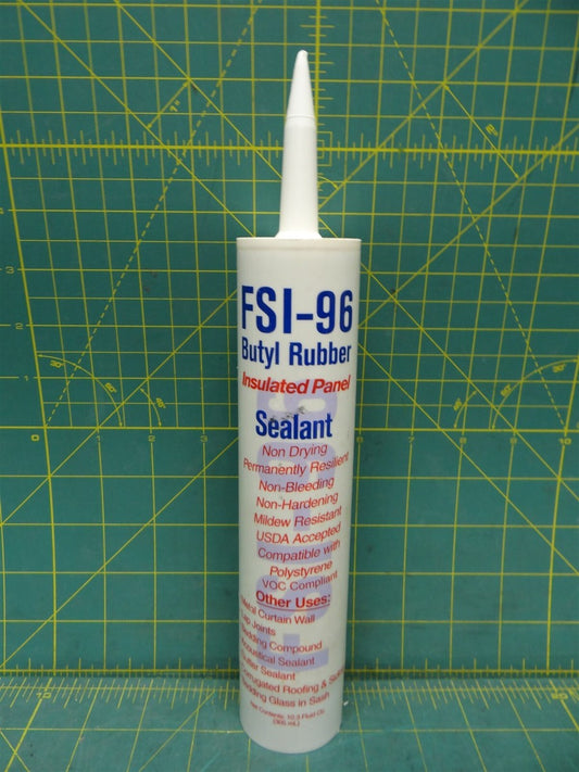 10.3 Fl Oz FSI-96 Non Drying Butyl Rubber Insulated Panel Sealant 