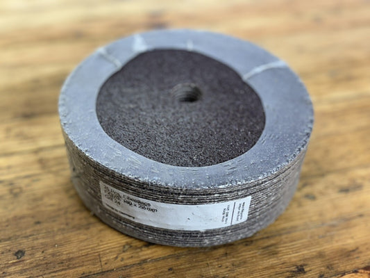 25 Pack Fiber Discs 24 Grit FX370 7” 7/8” Arbor 180mm 22mm Made In Germany