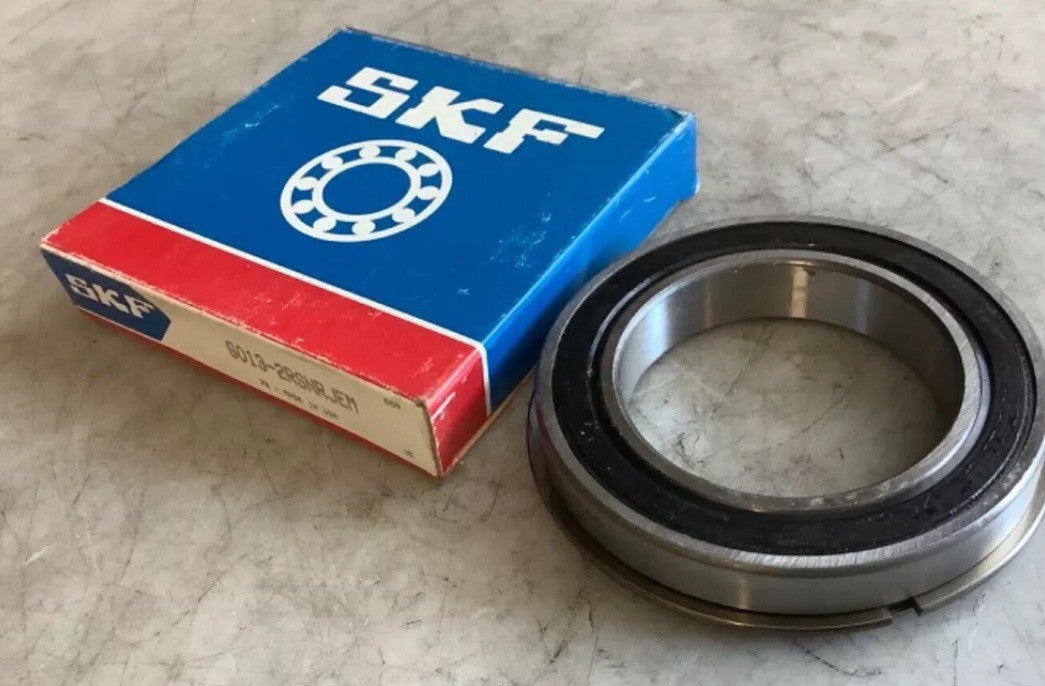 SKF 6013-2RSNRJEM DEEP GROOVE BALL BEARING. NEW! Free Shipping!    Q8