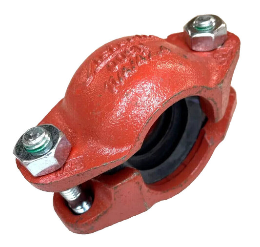 1-1/4" Style 009N Victaulic Firelock EZ Grooved Rigid Coupling Pipe Fitting