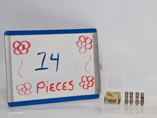 (14) 1 Amp Fuses, 4 Littelfuse KLKR 1, 10 Cooper Bussman KTK-R-1