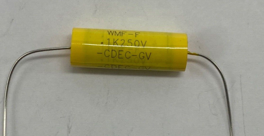 WMF-F metalized polyester film capacitor axial lead 0.1uf/200v, 104K200v