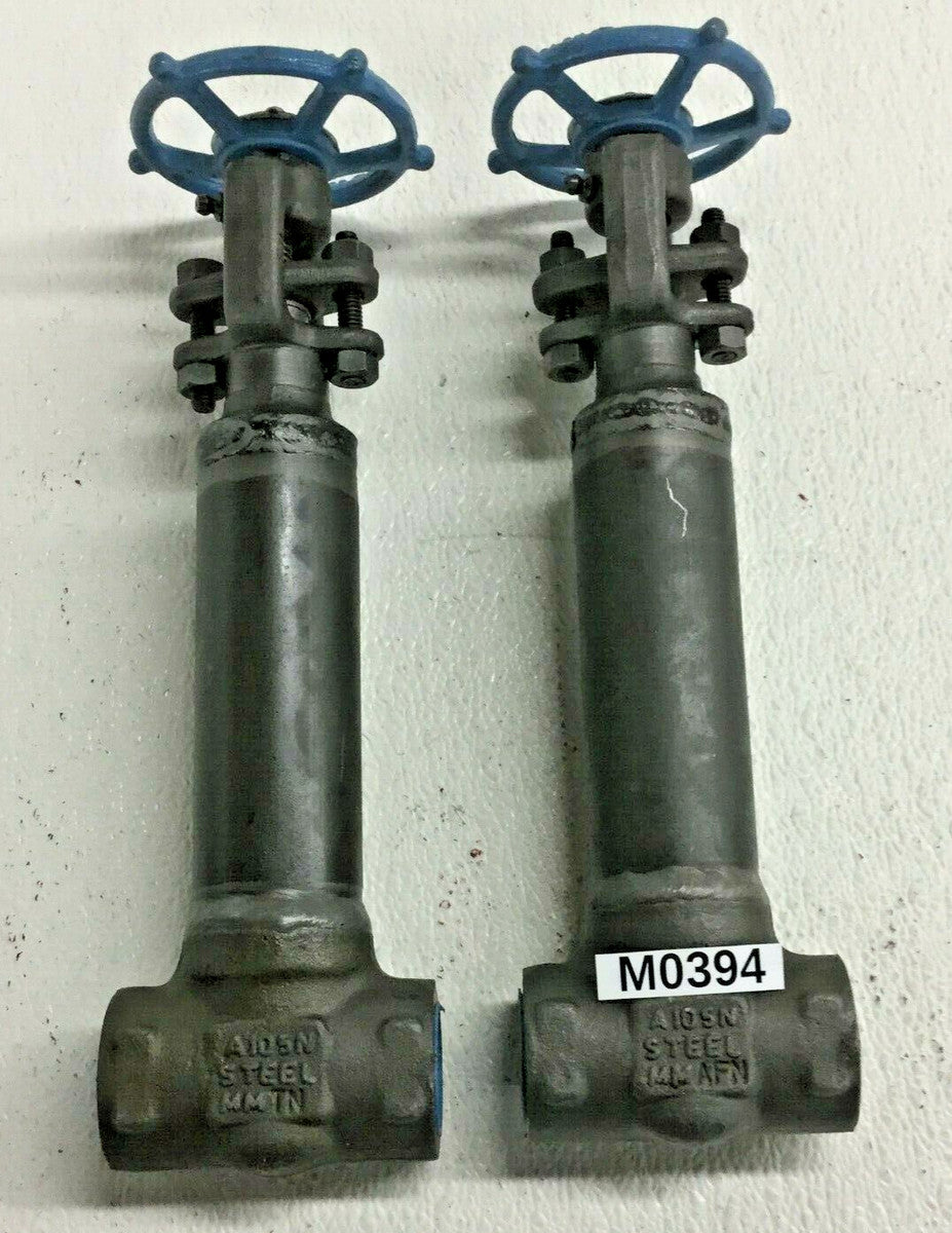 Velan W05-2054T-02TY Forged Steel Bellows Seal Gate Valve 1" 800 Socket Weld