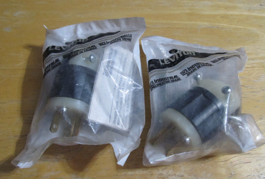 "LOT OF 2" NEW LEVITON 5366C 20A, 125V Electrical Plugs