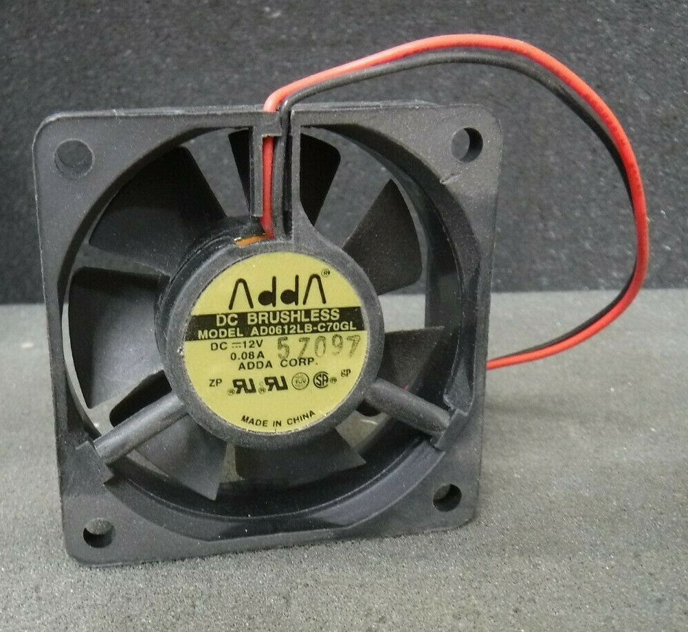 ADDA AD0612LB-C70GL Axial fan 12VDC 0.08A 60*60*20mm   "Lot of 5 Fans"