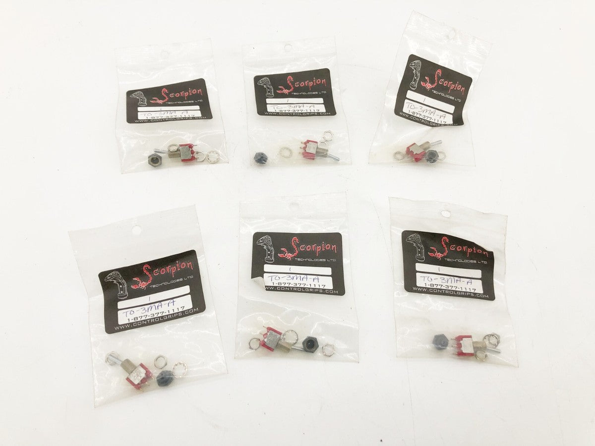 Lot of 6 New C & K 7103 Miniature Toggle Switches TO-3MA-A