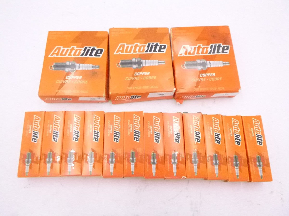 12 Pack Autolite 458 Copper Non-Resistor Spark Plugs