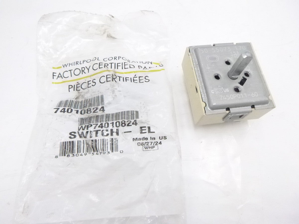 OEM Genuine Whirlpool Surface Element Switch  WP74010824
