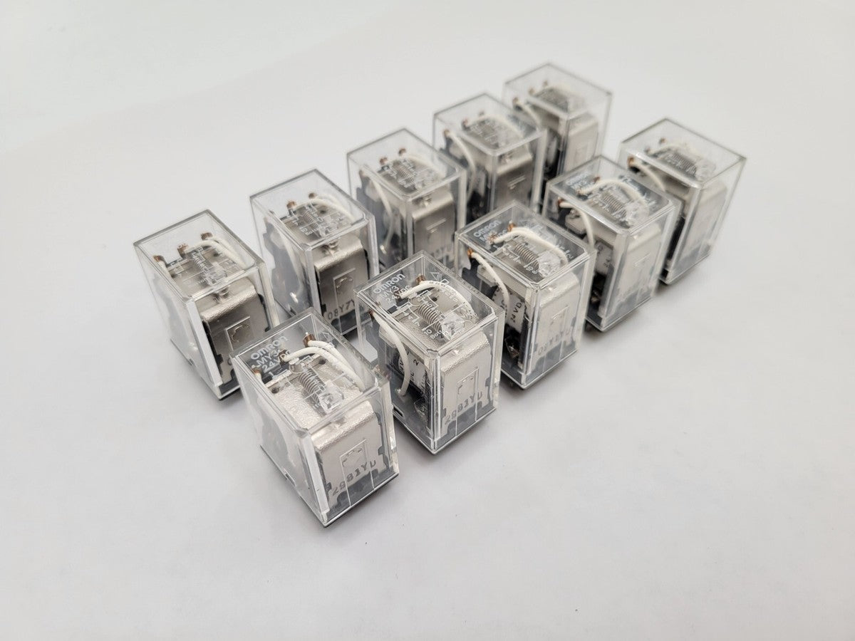 10Pc Omron MY3 General Purpose Relay Plug-in 5A 250VAC 3PDT Coil 24V 11-Pin