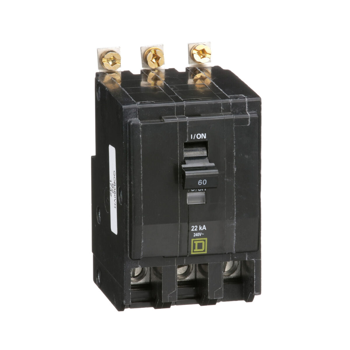 SQUARE D QOB360VH BREAKER BOLT IN 60AMP 3POLE 240VOLT 22 KAIC NEW