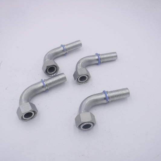 4Pk 34242-16-16 Hydraulic Hose Fitting 1" Push-Lock Barb x 1" Female Swivel 90°