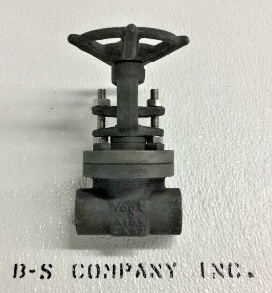 VOGT TSW-12111 Forged Steel Gate Valve 1/2" 800 Socket Weld x FNPT Thread Trim 8
