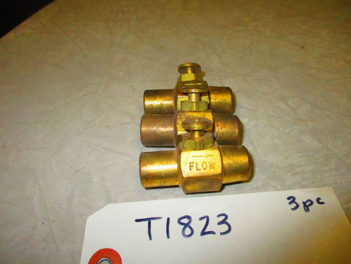 Brass Bleed Valve | 1/4" Female NPT | AMFLO 246 (Lot of 3)