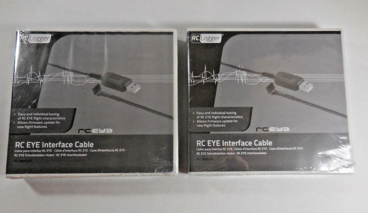 RC Logger 89002RC RC EYE Interface Cable (Lot of 2) "NEW"