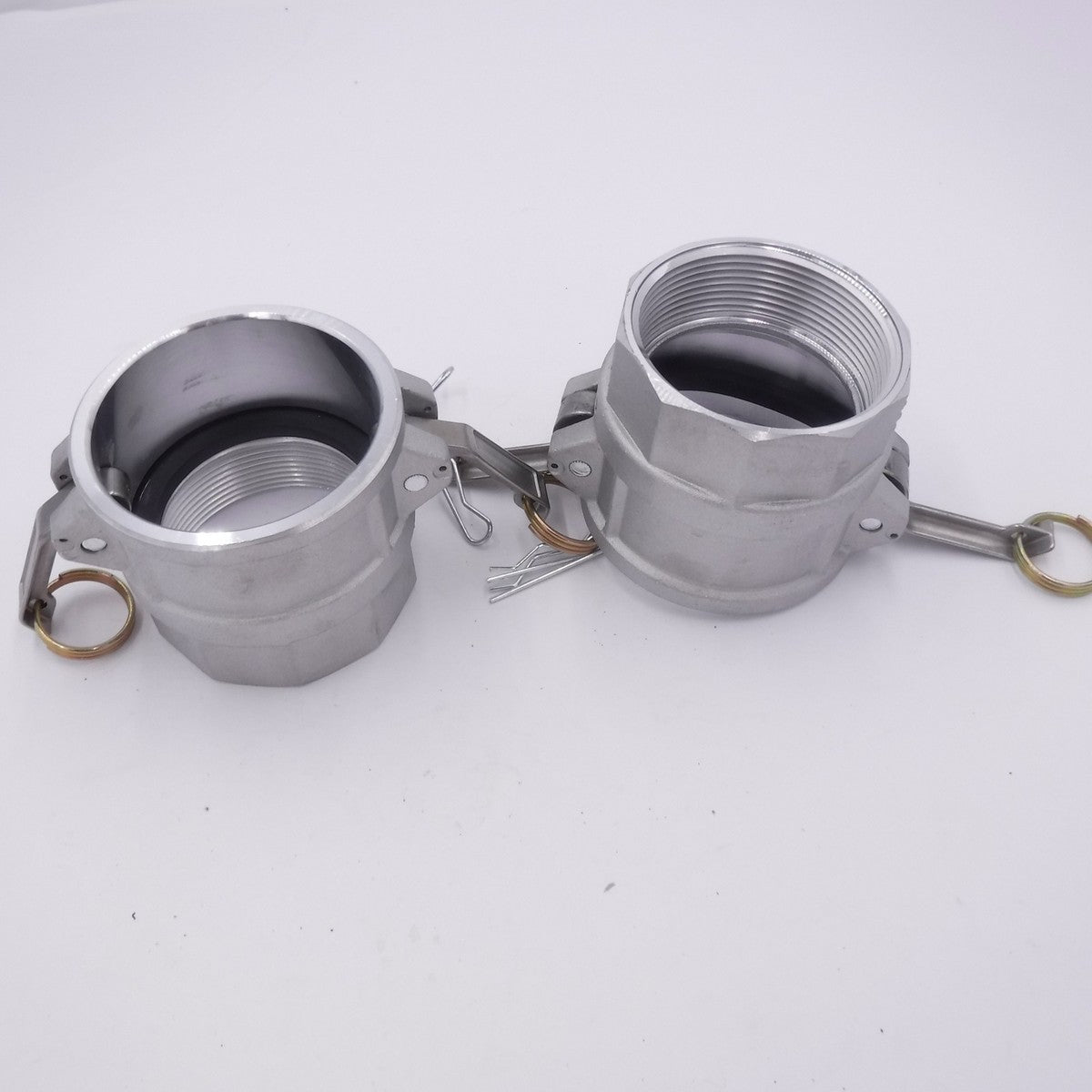 2 Pack D-300 3" Female Camlock X Female NPT Aluminum Cam & Groove Fitting