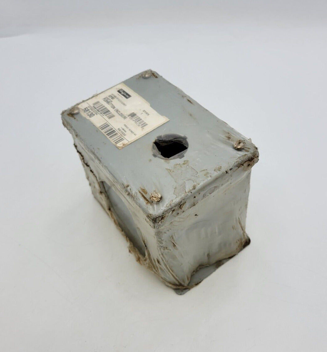 Hoffman E2PBX Pushbutton Enclosure Gray Wall-Mounted 2 Hole NEMA Type 12, 13
