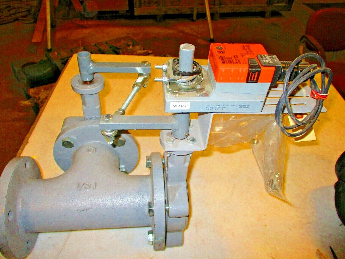 VALVE SOLUTIONS S2110SS-03/AMB24-SR 3" 3-Way Modulating Damper 24V DC Actuator