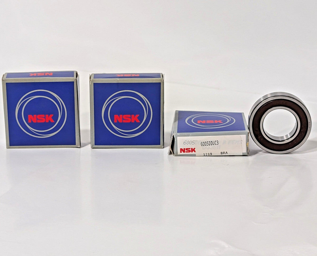 Lot of 3: NSK 6005DDUC Bearings, 6005DU, 6005DDUC3E/B-EEMS5, Made in Brazil