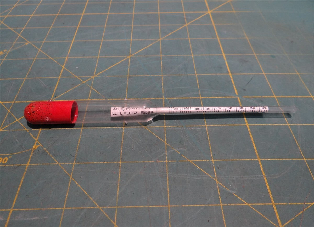 Kessler Graduated Scale Medical Grade Glass Hydrometer P/N 5599 For Home Brewing