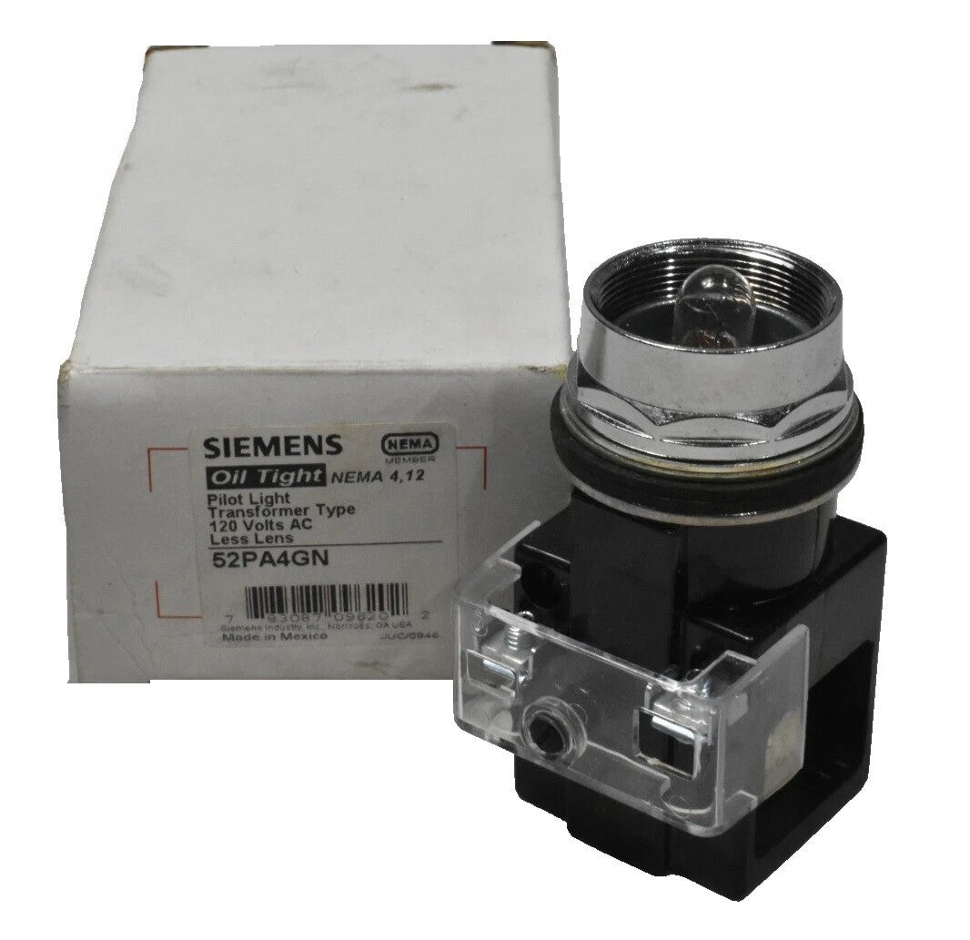 Siemens 52PA4GN Pilot Light (No Lens) 120V AC