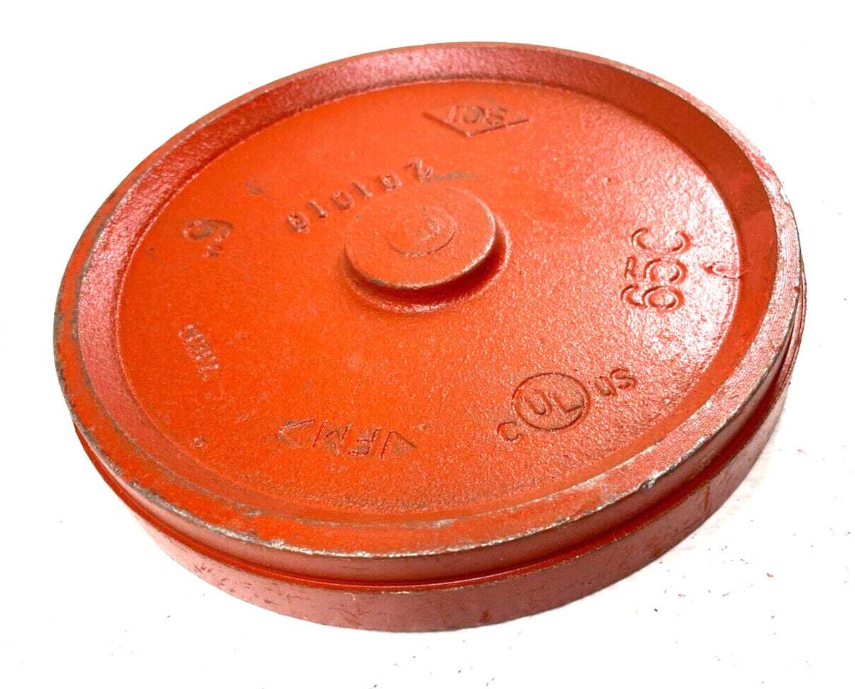 SCI Cooplok Style 65C Cap Grooved End Pipe Fitting 6" (6.625 OD) IPS Pipe Size