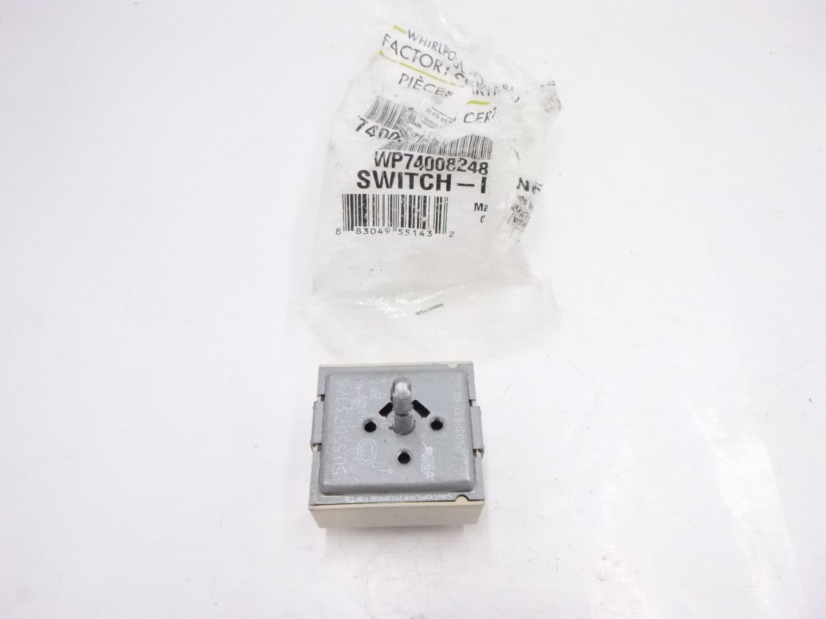 Genuine OEM Whirlpool WP74008248 Dural Surface Element Switch