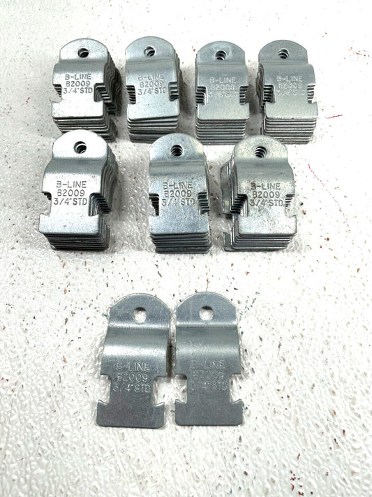 (35 Sets) B-LINE B2009 3/4" STD (1.05 O.D. Plated Strut Pipe Straps *Strap Only*