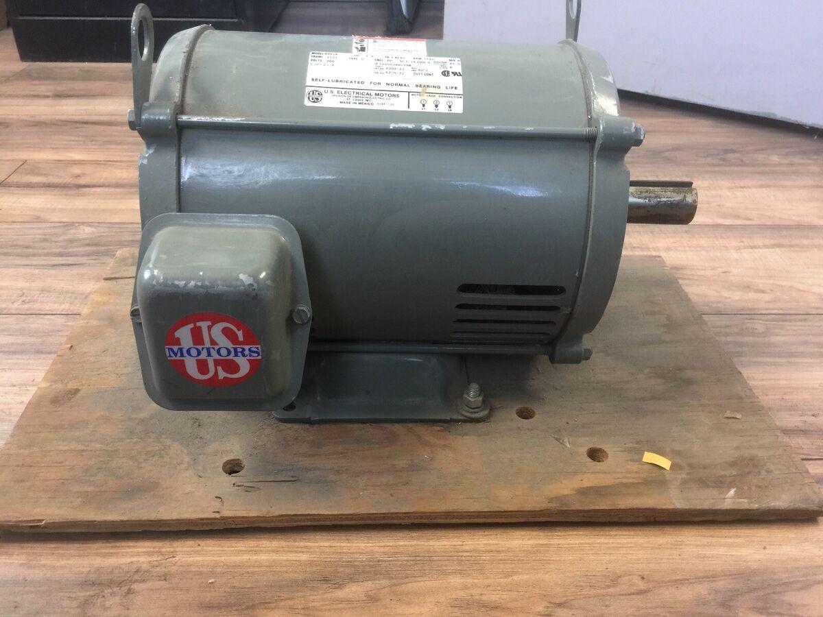 US ELECTRICAL MOTORS N961A MOTOR 7.5HP 3PH 60HZ 1740RPM 200V TYPE D Y04Y033R099M