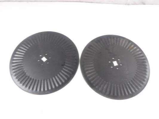 2 Pack Shoup 20"DIA 6 Bolt Fluted Coulter Blades Super Chief Moldboard Plow