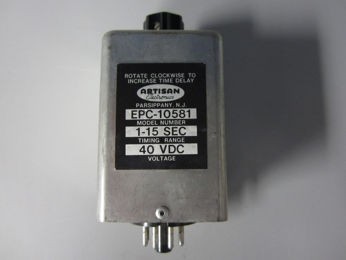 Artisan Electronics  EPC-10581 Time Delay, 1-15SEC, 40VDC