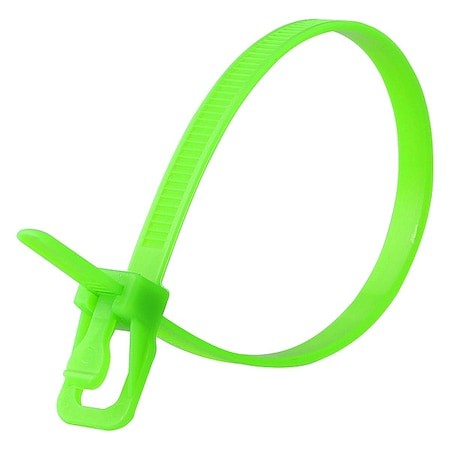 Retyz Evt-S14fg-Ha Cable Tie, 14 In L, 4.33 In Max Bundle Dia., Fluorescent