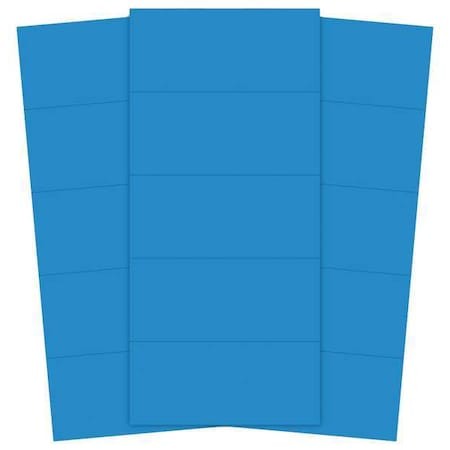 Magna Visual Pmr-725 Magnetic Strips,Pre-Cut,2In,Blue,Pk25