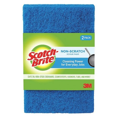 Scotch-Brite 622-10 Scouring Pad,6" L X 3-7/8" W,Blue,Pk10