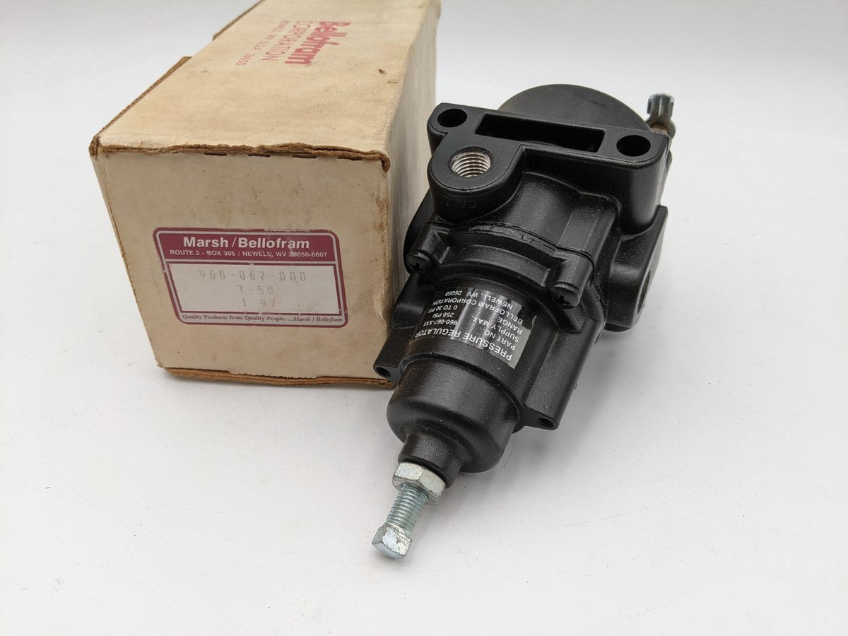 Marsh Bellofram 960-067-000 Pressure Regulator with Square Head 0-30 PSI Range