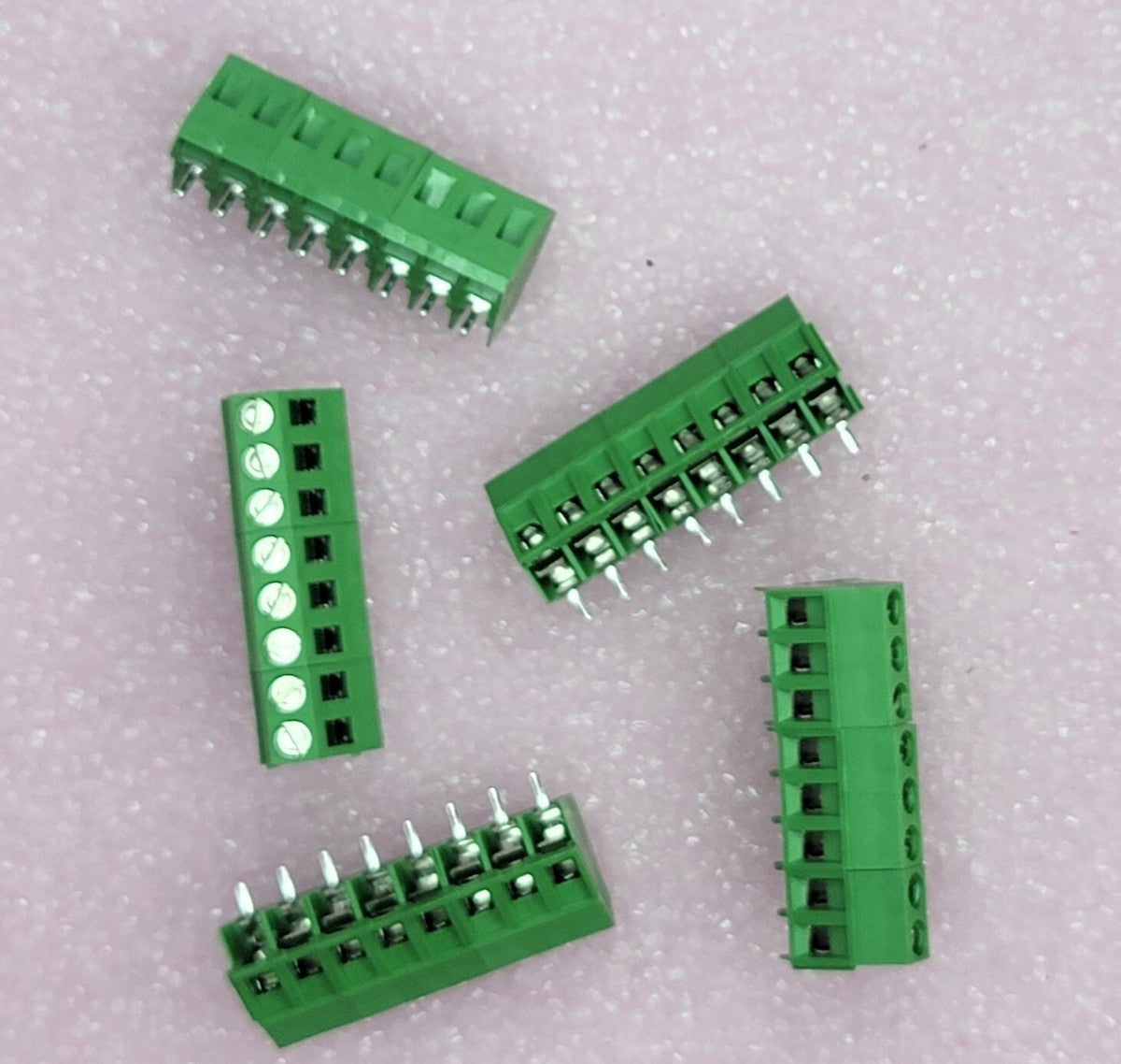 Lot of 4 - Blockmaster - MB320-500M08GF - Wire to Board Terminal Block, 8 Poles