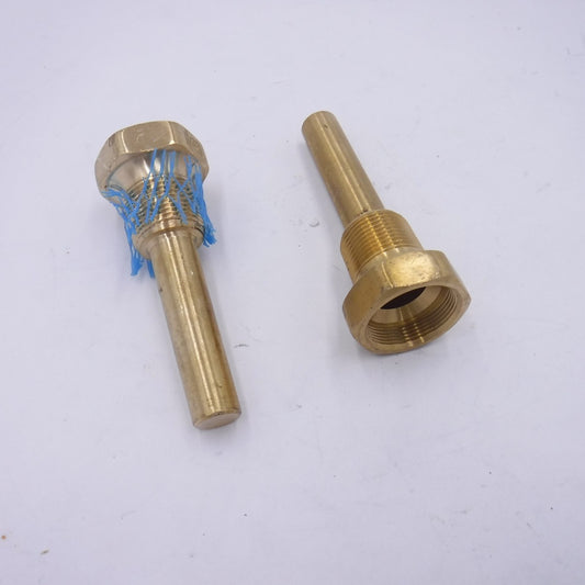 2 Pack Trerice 3/4"FNPT x 3/4"MNPT 3-1/2" Size Thermowells For SX9 Solar