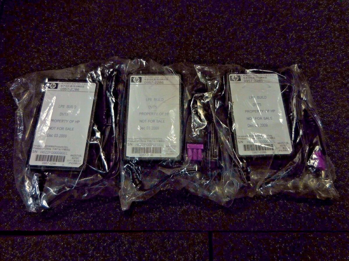 HP AC Power Adapter 0957-2286, 100-240V Input, 30V Output LPS Connector,(3 Pack)