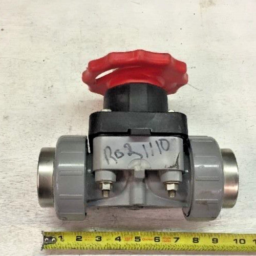 SPEARS 2739H-020 CPVC Diaphragm Valve 2" Union NPT Thread Ends VITON Diaphragm