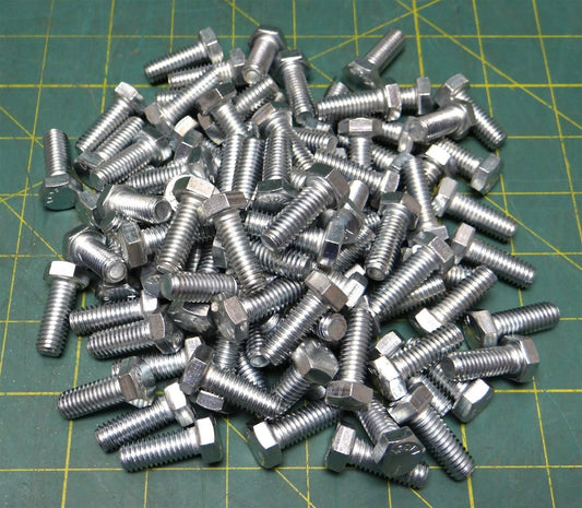 (100) 3/8"-16 x 1" Grade 5 Zinc-plated Steel Machine Bolt NSN: 5306-01-528-2931