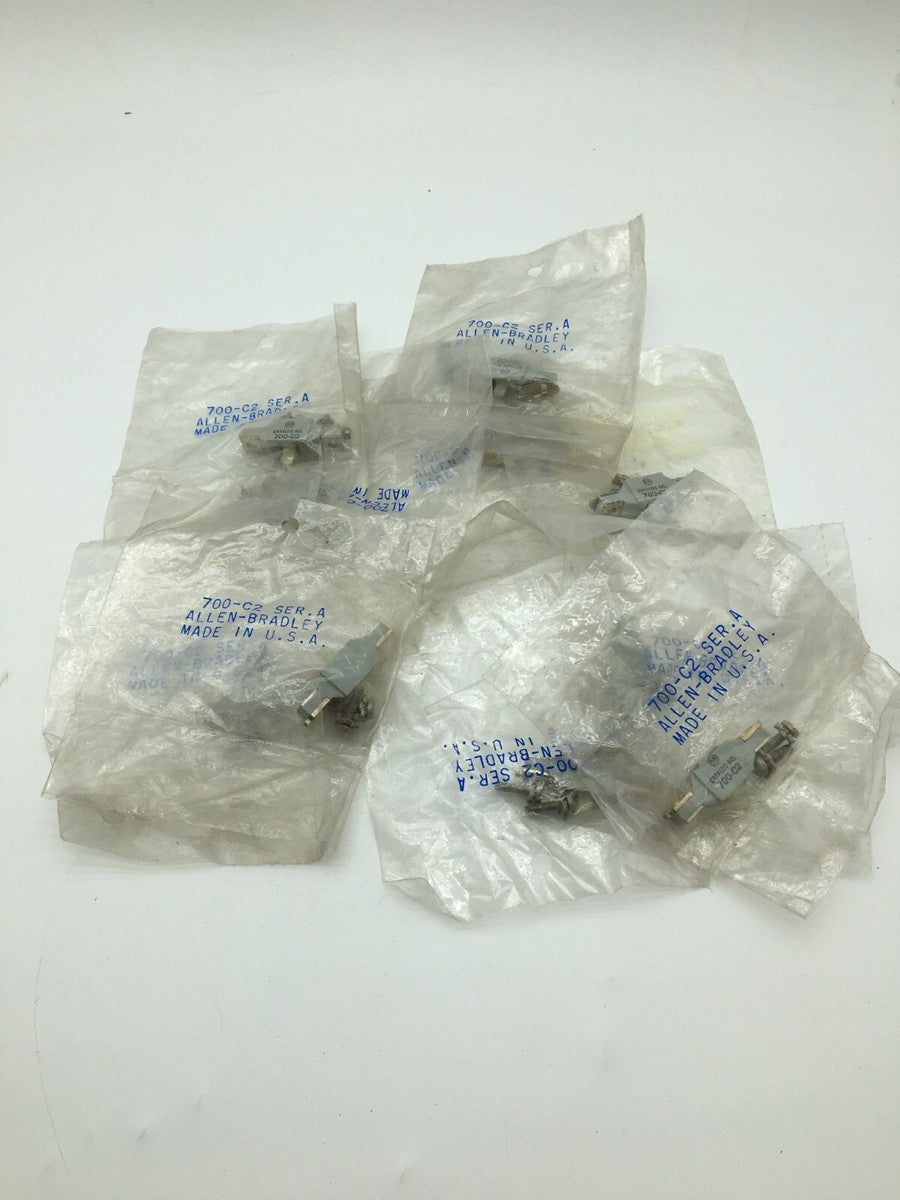 10PC Lot Allen-Bradley 700-C2 Contact Cartridge Front Deck Mounting Standard 10A
