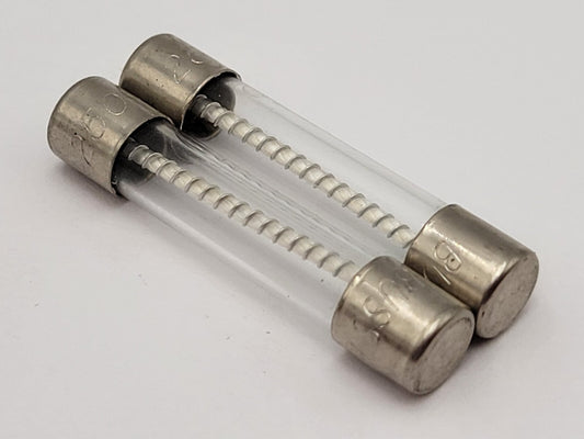 2PC Set Bussmann MDL-3 Slow Burning Time Delay Fuse Glass Tube 3 Amp 250 Volt
