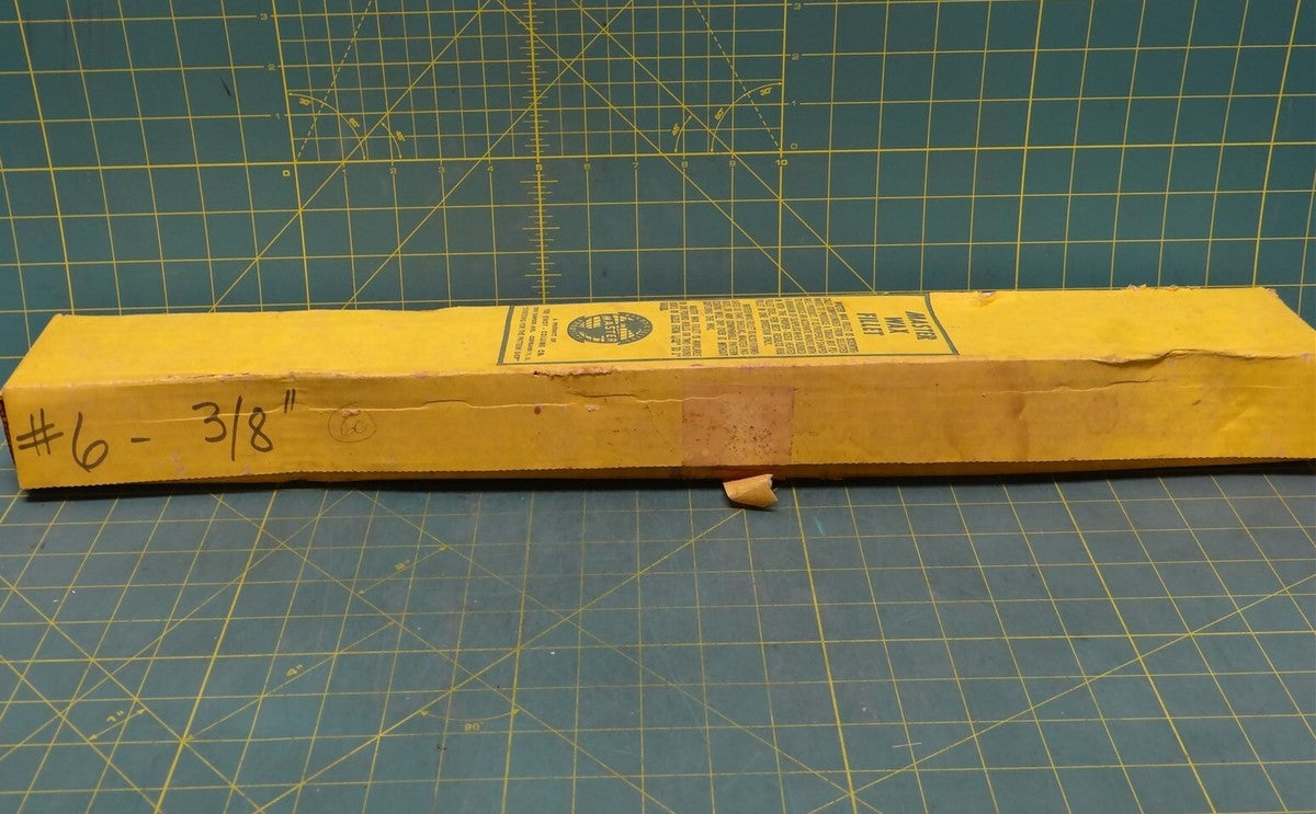 Box of approx. 60 Kindt Collins Master Wax Fillet #6-3/8" 23" x 0.5" x 0.25"